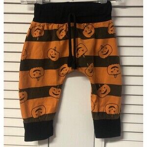 Pumpkin 6-12M Striped Harem Pants Joggers